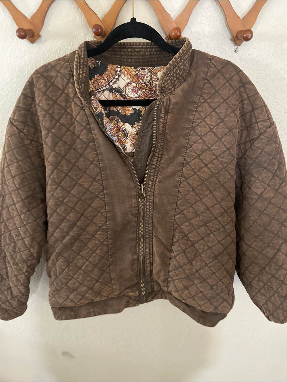 Free People Reversible Quilted Bomber Jacket